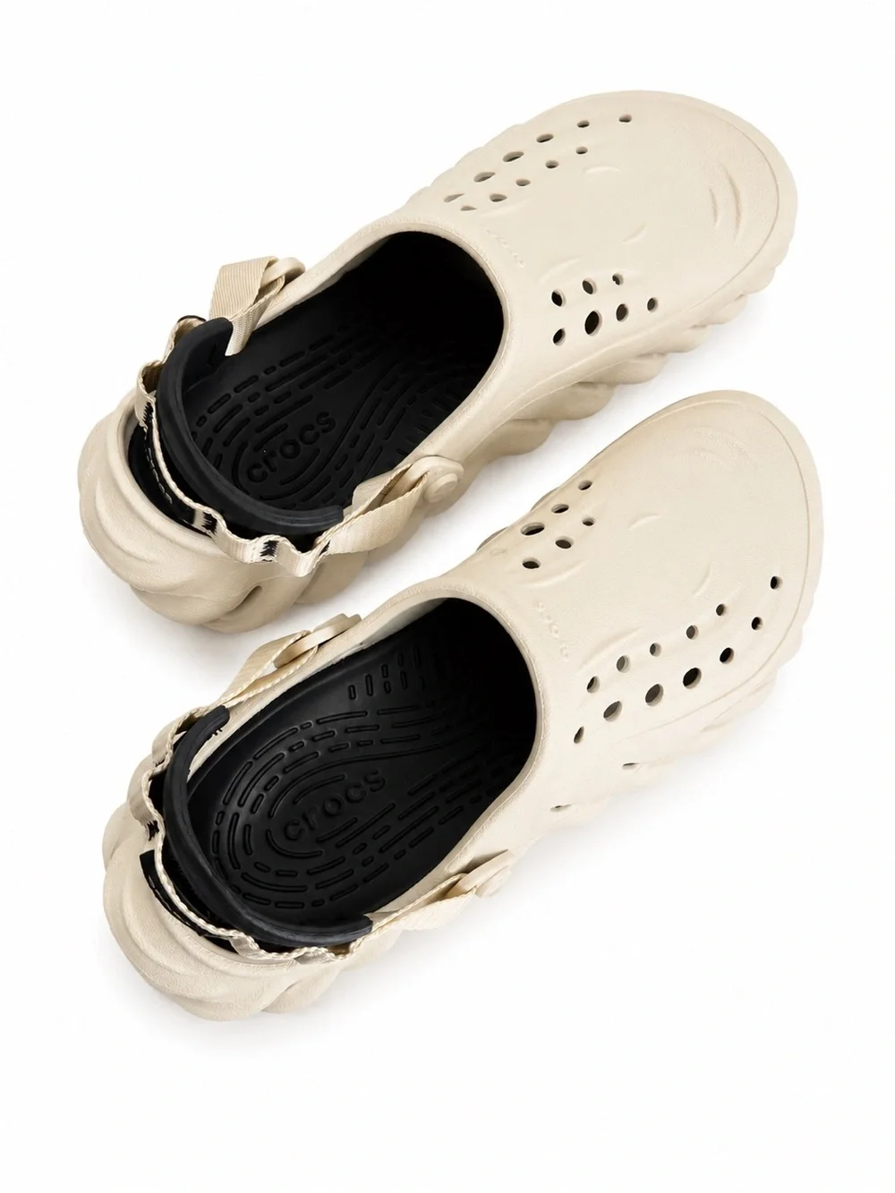 Crocs Men’s Echo Clogs, Bone/Black